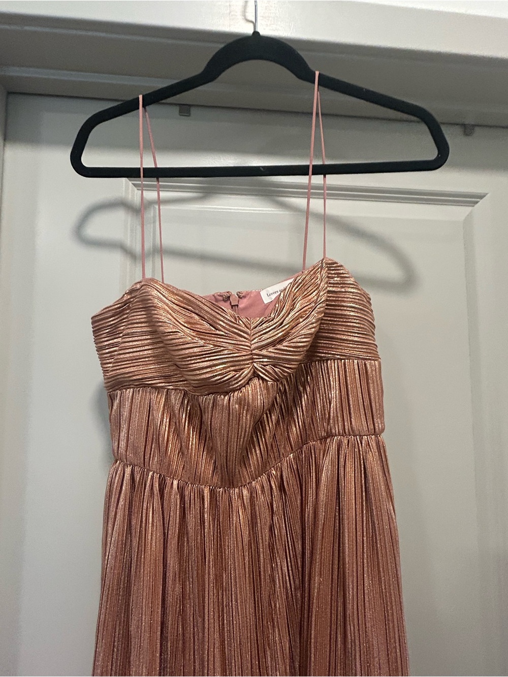 Lovers and Friends Emmy Dress in Rose Gold Metallic - Picture 5 of 8